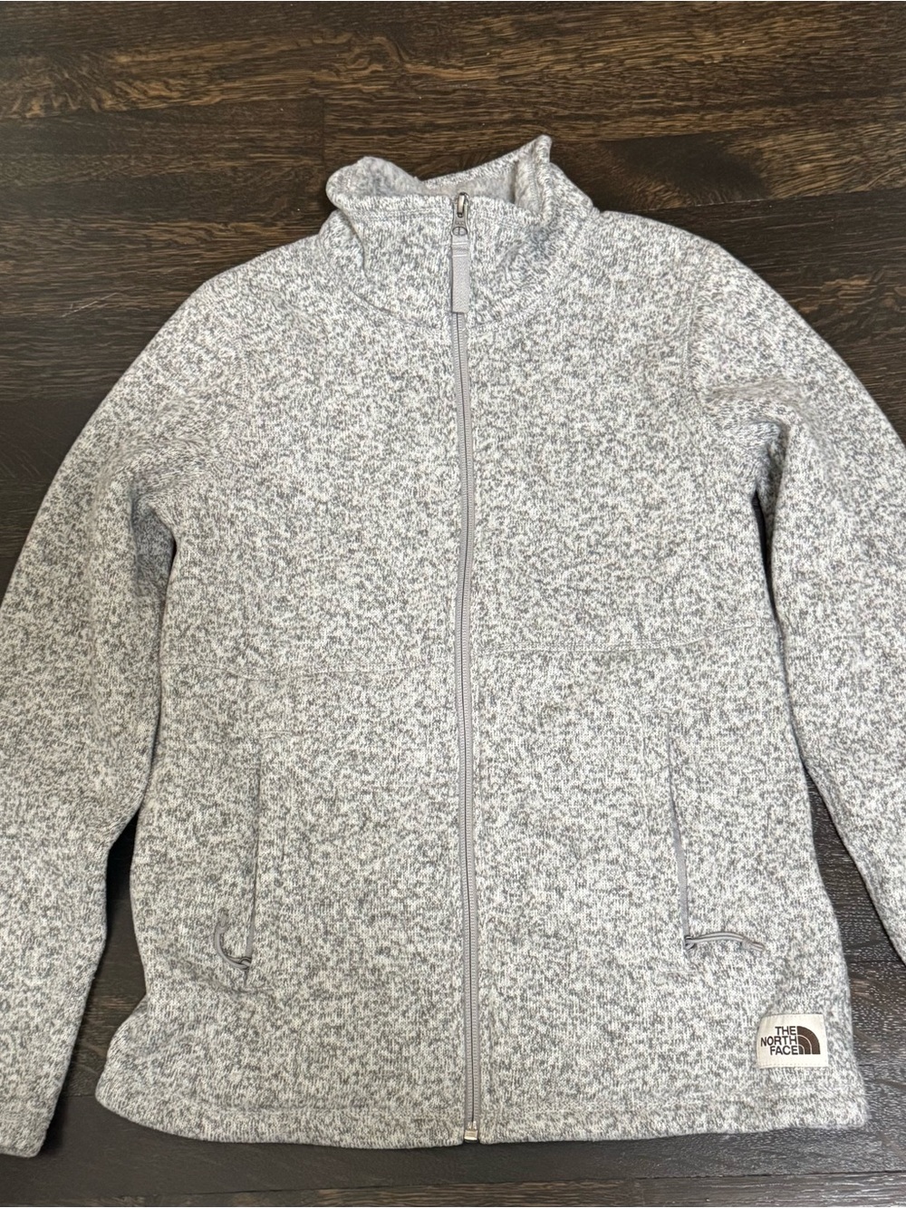 The North Face Women's Crescent Full Zip Sweater Fleece Jacket Grey Size XS